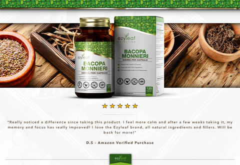 Bacopa Monnieri 500mg 120 Vegan Capsules