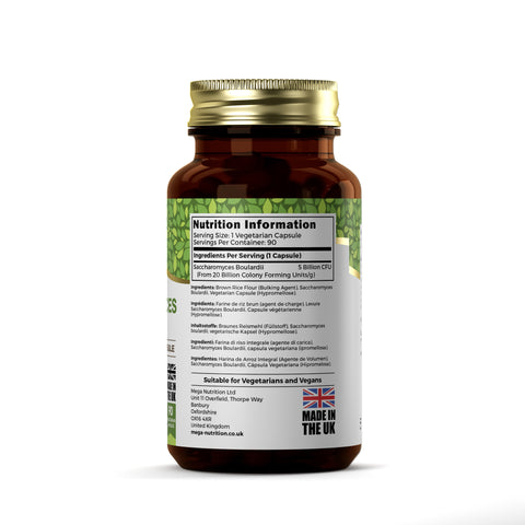 Saccharomyces Boullardi 5 Billion CFU 90 Vegan Capsules