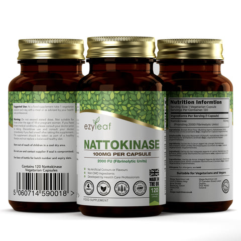 Nattokinase 100mg 120 Vegan Capsules