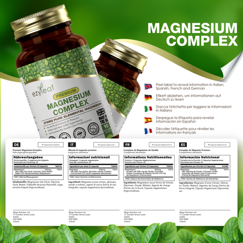 Magnesium Complex 375mg 90 Vegan Capsules