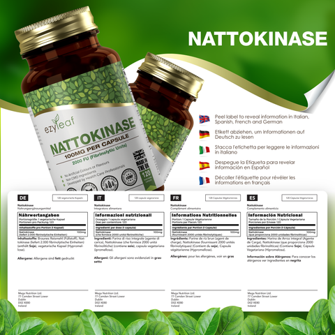 Nattokinase 100mg 120 Vegan Capsules