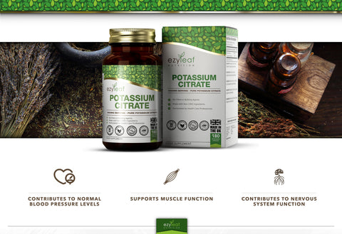 Potassium Citrate 500mg 180 Vegan Capsules