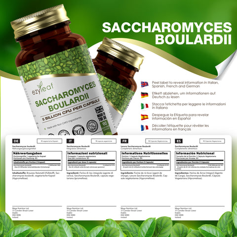 Saccharomyces Boullardi 5 Billion CFU 90 Vegan Capsules