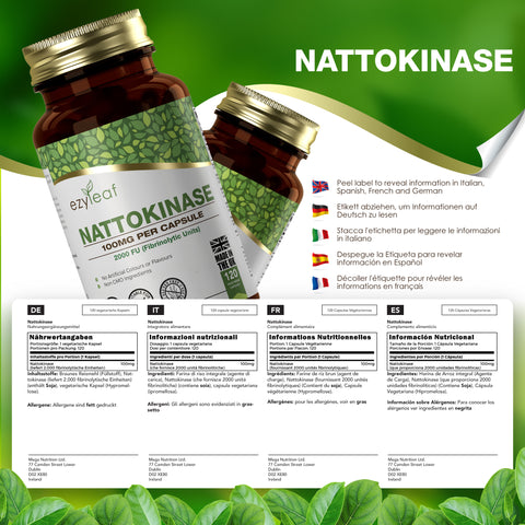 Nattokinase 100mg 120 Vegan Capsules