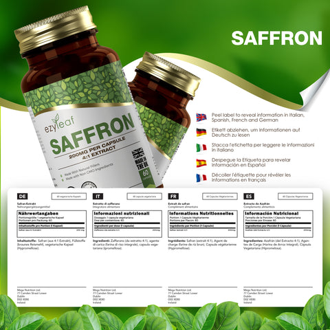 Saffron 200mg 60 Vegan Capsules
