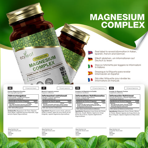 Magnesium Complex 375mg 90 Vegan Capsules
