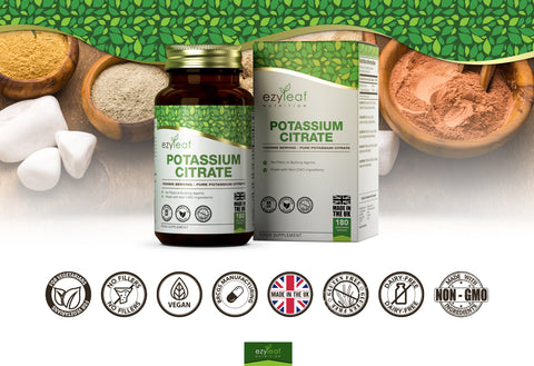Potassium Citrate 500mg 180 Vegan Capsules
