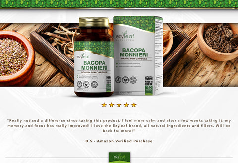 Bacopa Monnieri 500mg 120 Vegan Capsules