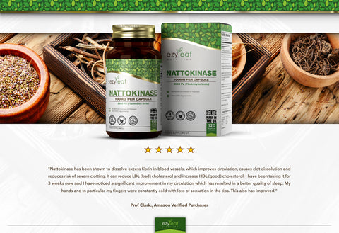 Nattokinase 100mg 120 Vegan Capsules