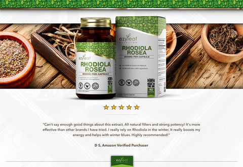 Rhodiola Rosea 200mg 90 Vegan Capsules