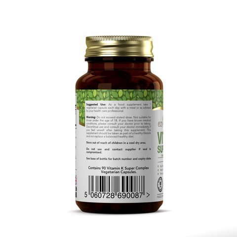 Vitamin K Super Complex 90 Vegan Capsules