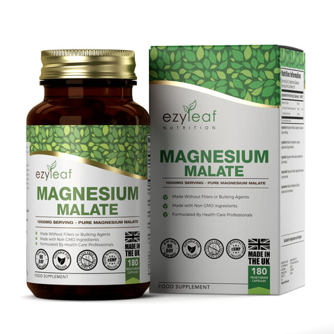 Magnesium Malate 500g 180 Vegan Capsules