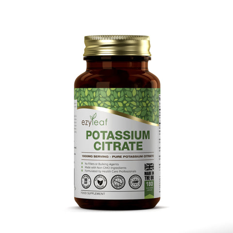 Potassium Citrate 500mg 180 Vegan Capsules