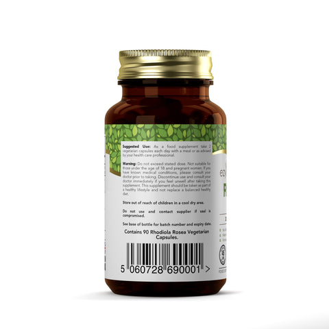 Rhodiola Rosea 200mg 90 Vegan Capsules