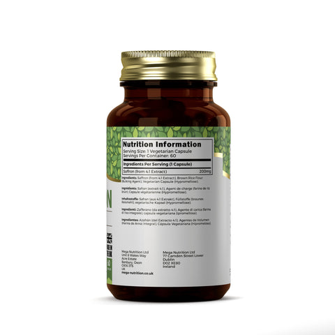 Saffron 200mg 60 Vegan Capsules