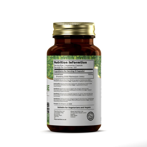 Nattokinase 100mg 120 Vegan Capsules