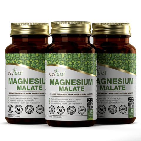 Magnesium Malate 500g 180 Vegan Capsules