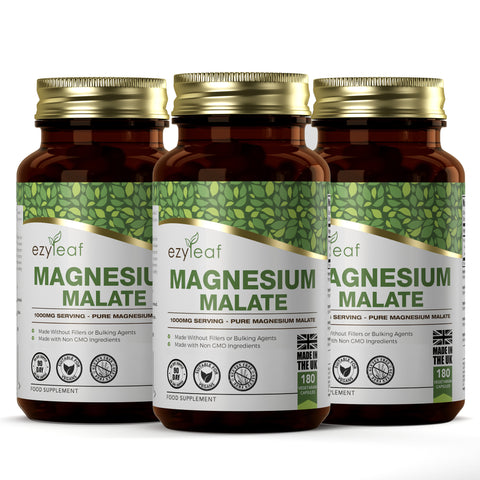 Magnesium Malate 500g 180 Vegan Capsules
