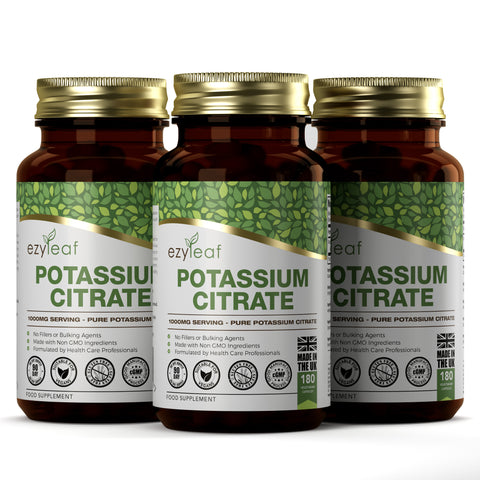 Potassium Citrate 500mg 180 Vegan Capsules